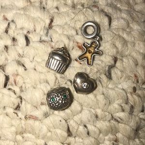 Lot of 4 pandora charms